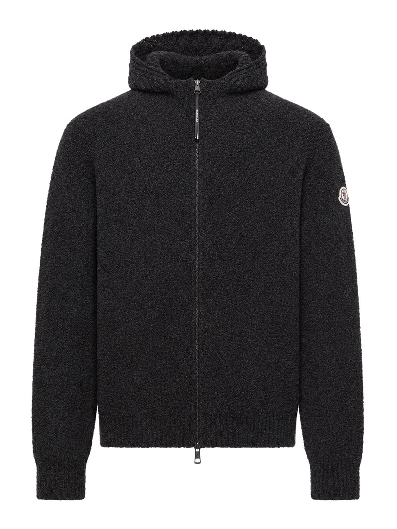 Moncler Men Bouclé Wool-Blend Zip-Up Hoodie MONCLER