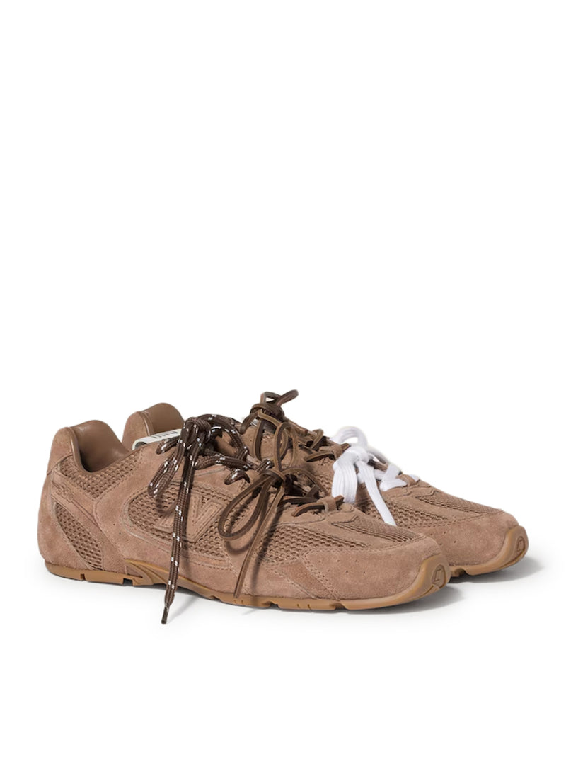 New Balance X Miu Miu Women New Balance X Miu Miu 530 Sl Sneakers In Suede And Mesh New Balance X Miu Miu