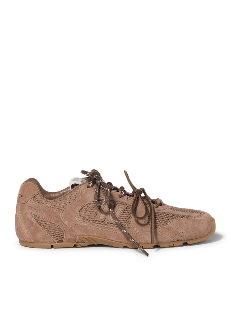 New Balance X Miu Miu Women New Balance X Miu Miu 530 Sl Sneakers In Suede And Mesh New Balance X Miu Miu