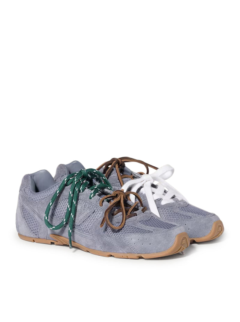 New Balance X Miu Miu Women New Balance X Miu Miu 530 Sl Sneakers In Suede And Mesh New Balance X Miu Miu
