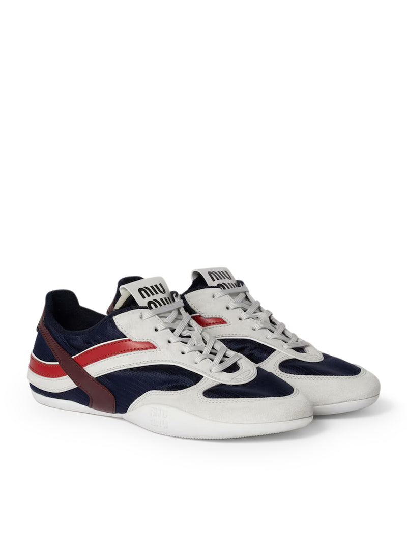 Miu Miu Women Gymnasium Sneakers In Technical Fabric And Suede MIU MIU