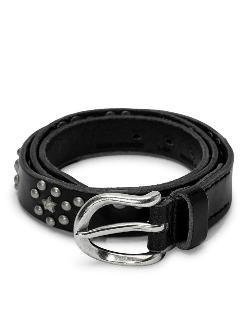 Our Legacy Men Star Fall Belt In Black Leather OUR LEGACY
