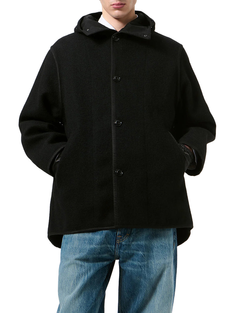Our Legacy Men Black Printed Wool Liner Jacket OUR LEGACY