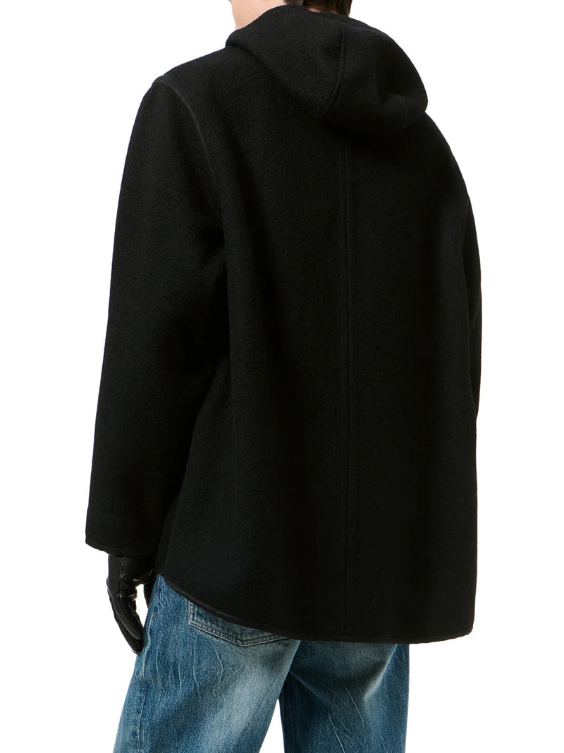 Our Legacy Men Black Printed Wool Liner Jacket OUR LEGACY