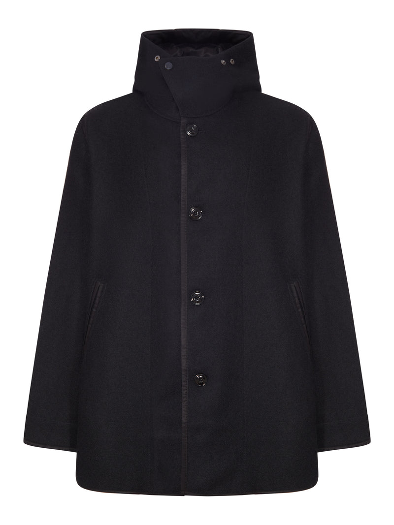 Our Legacy Men Black Printed Wool Liner Jacket OUR LEGACY