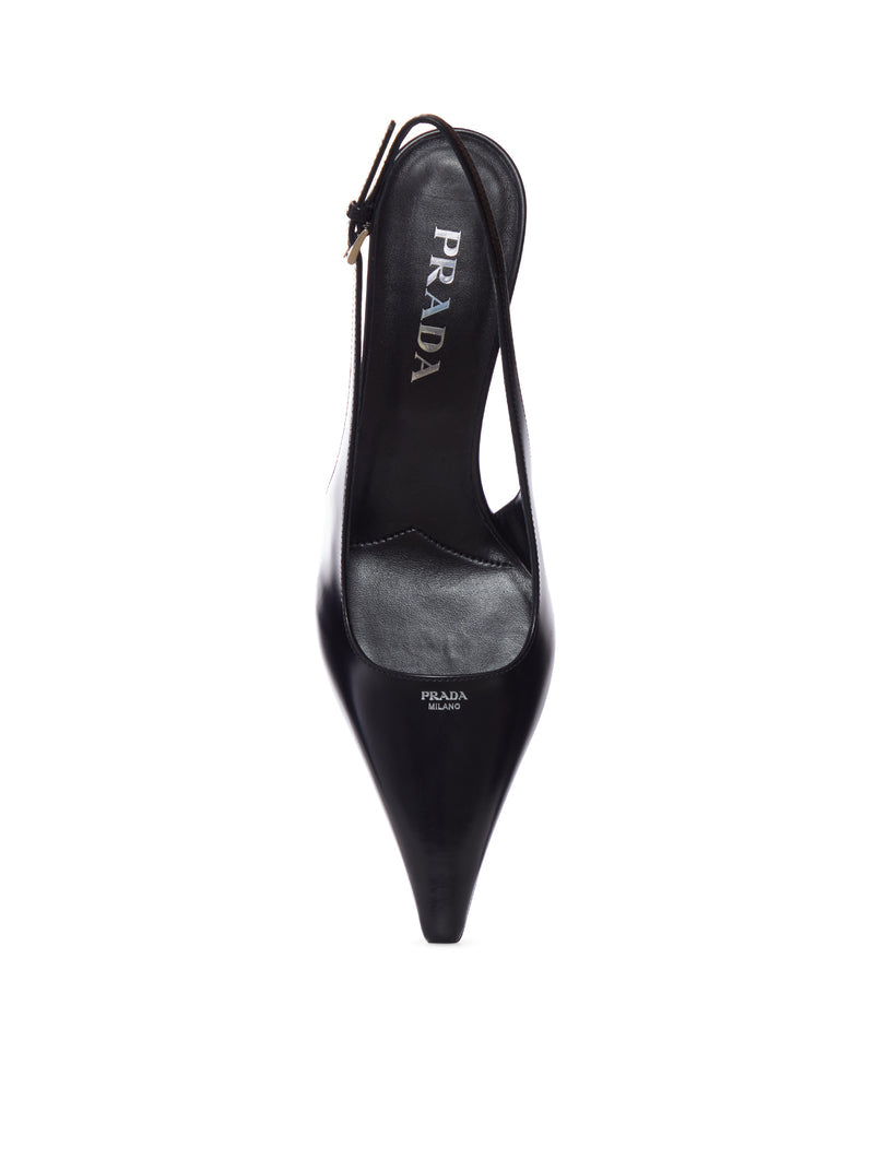 Prada Women Leather Slingback Pump PRADA