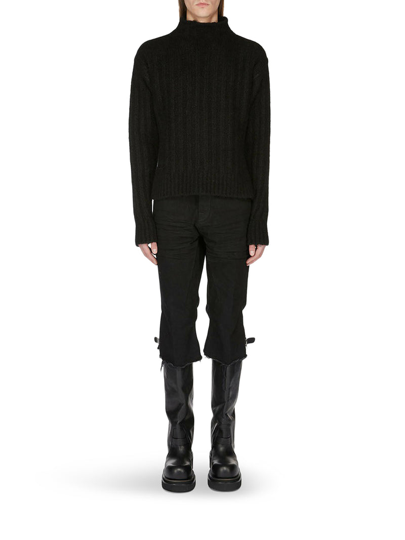 Rick Owens Men Knitted High-Neck Sweater RICK OWENS