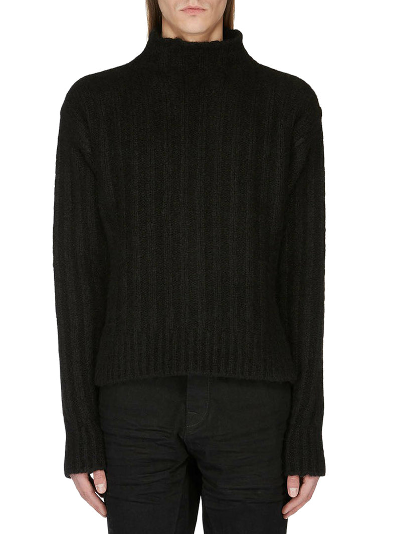 Rick Owens Men Knitted High-Neck Sweater RICK OWENS