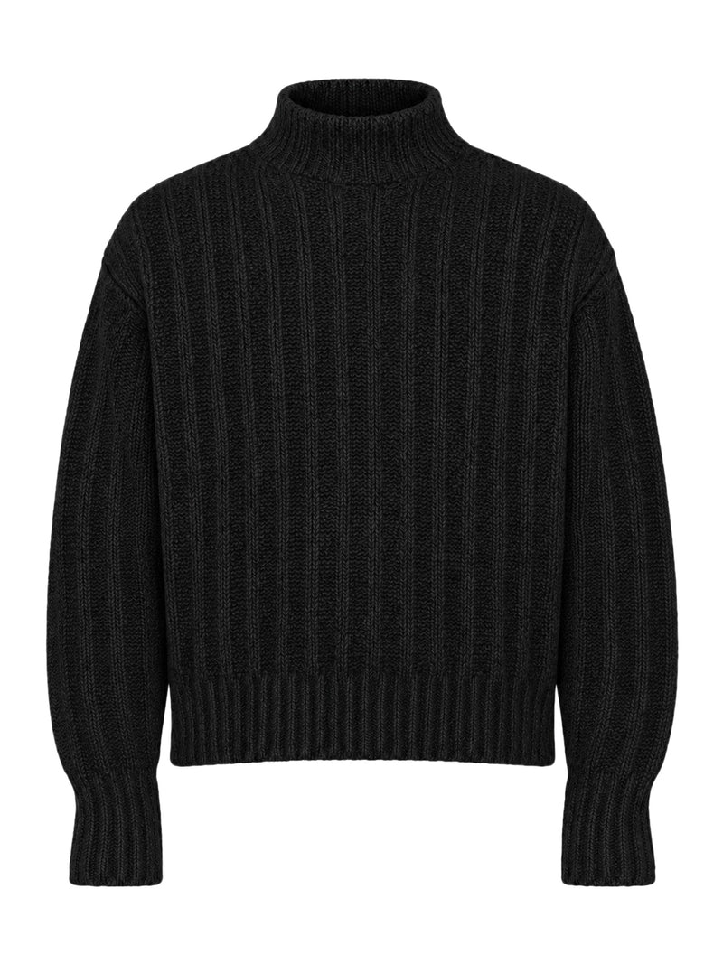 Rick Owens Men Knitted High-Neck Sweater RICK OWENS