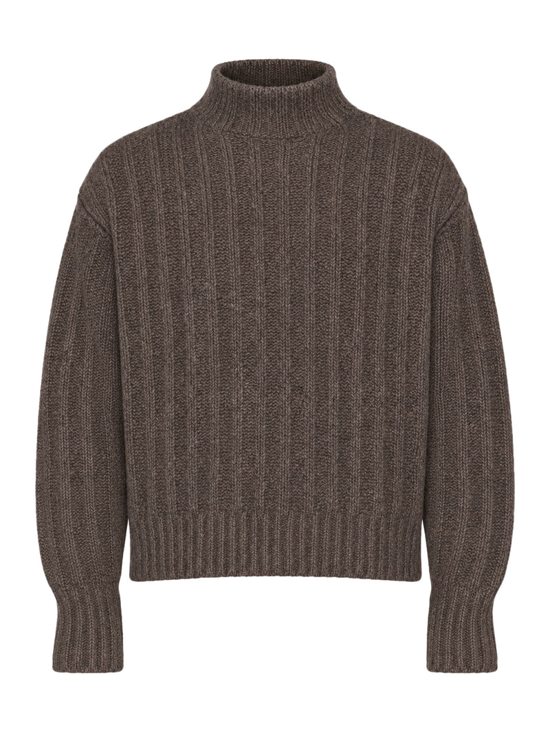 Rick Owens Men Knitted High-Neck Sweater RICK OWENS