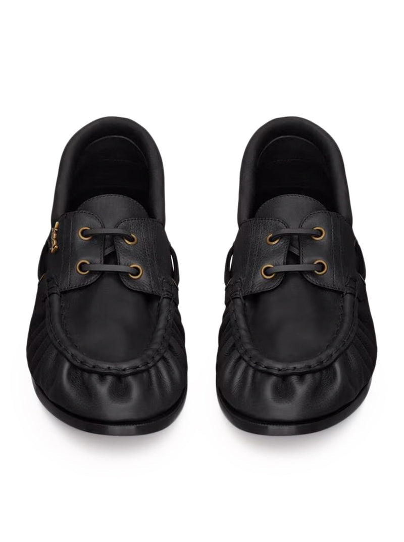 Saint Laurent Men Le Loafer Bateau Loafers In Smooth Leather SAINT LAURENT