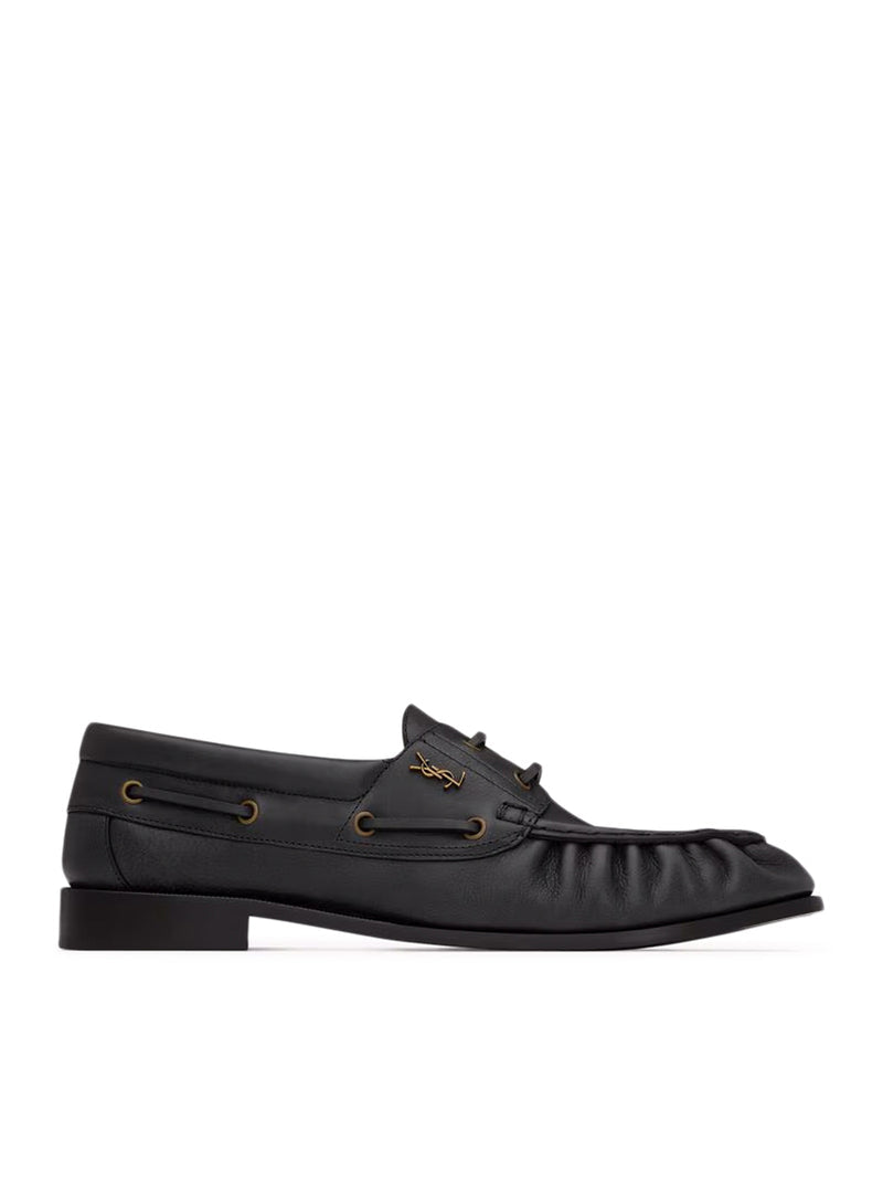 Saint Laurent Men Le Loafer Bateau Loafers In Smooth Leather SAINT LAURENT