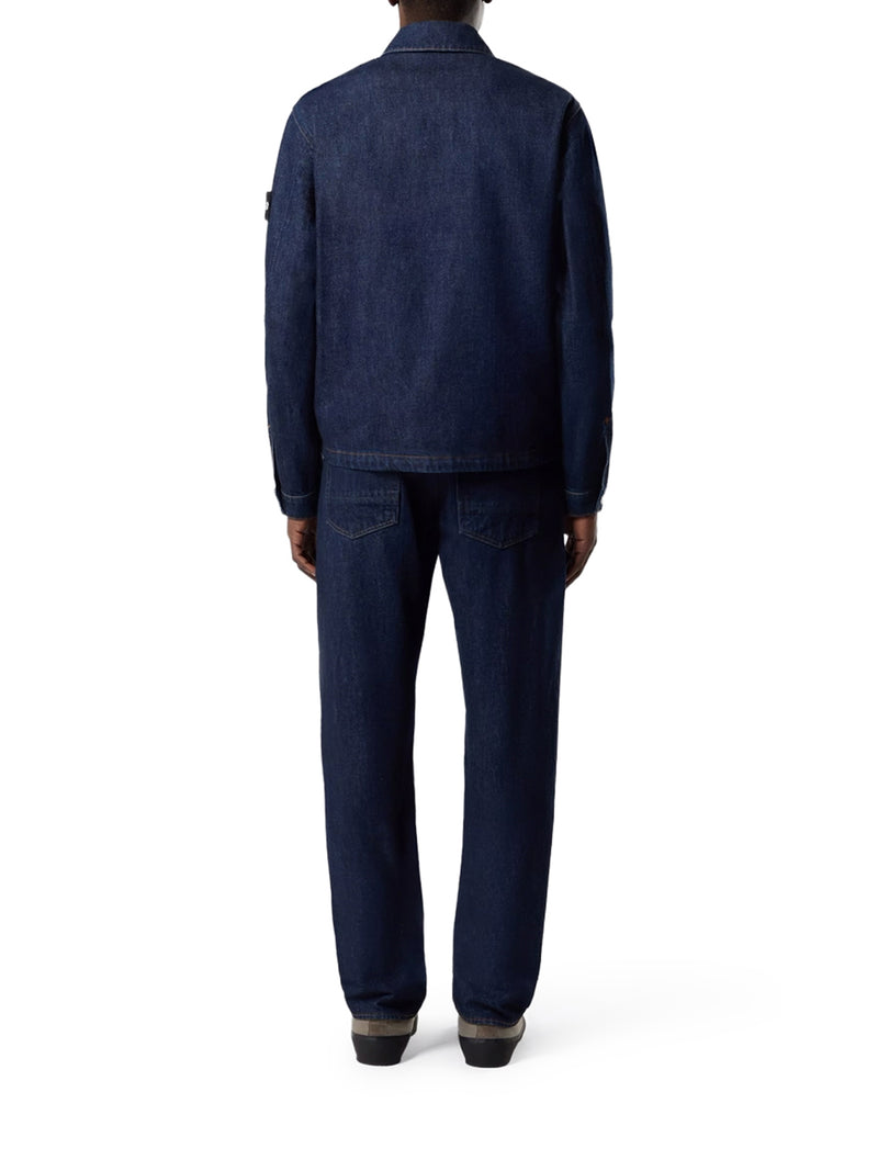 Stone Island Men Denim Outwear With Patch Pockets STONE ISLAND
