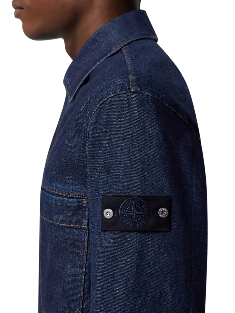 Stone Island Men Denim Outwear With Patch Pockets STONE ISLAND