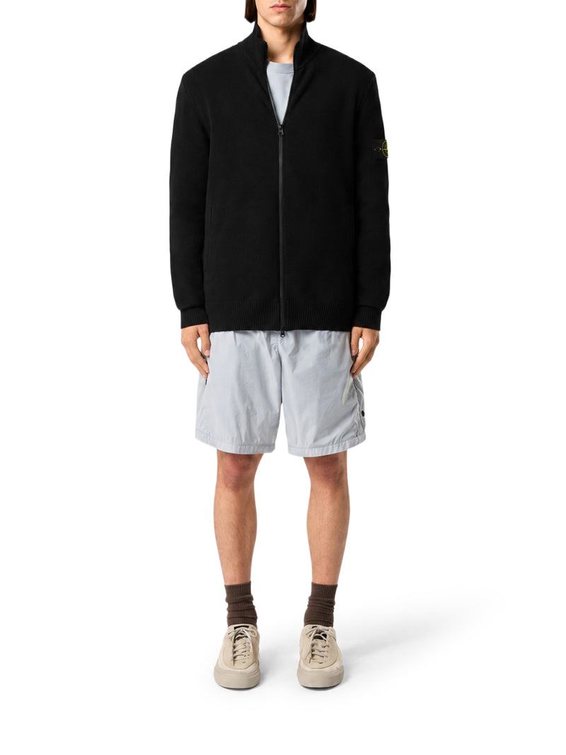 Stone Island Men Oversized Zip-Up Sweater With Pockets STONE ISLAND