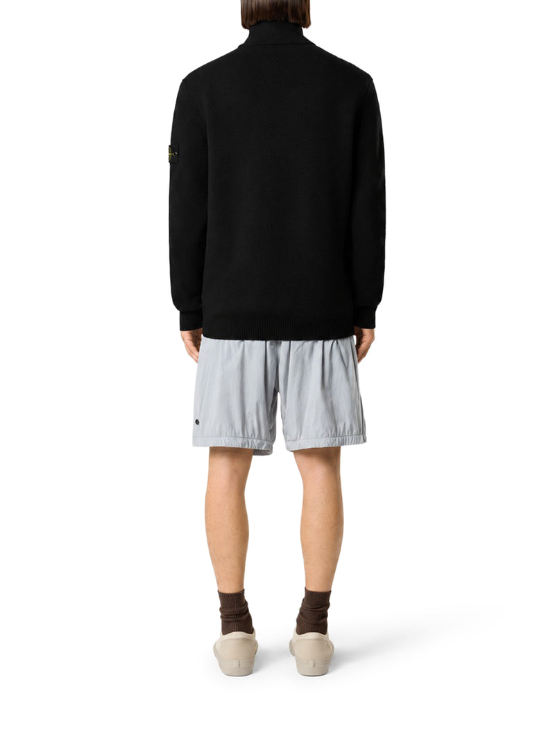Stone Island Men Oversized Zip-Up Sweater With Pockets STONE ISLAND