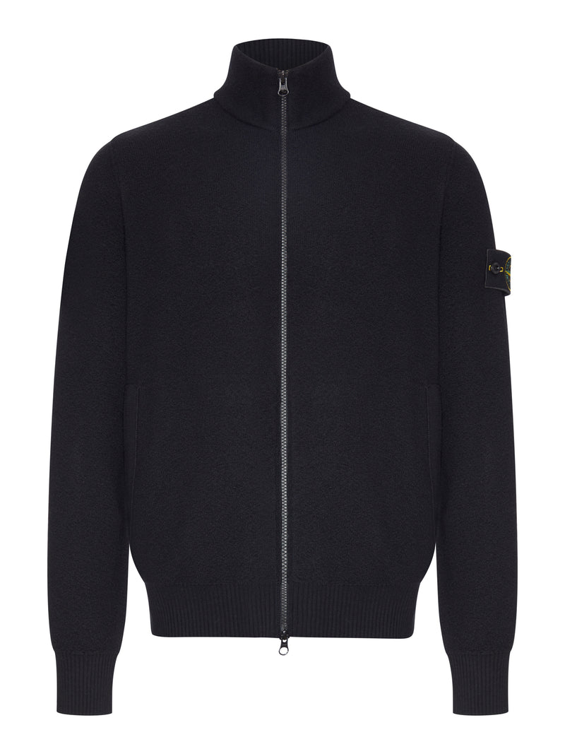 Stone Island Men Oversized Zip-Up Sweater With Pockets STONE ISLAND