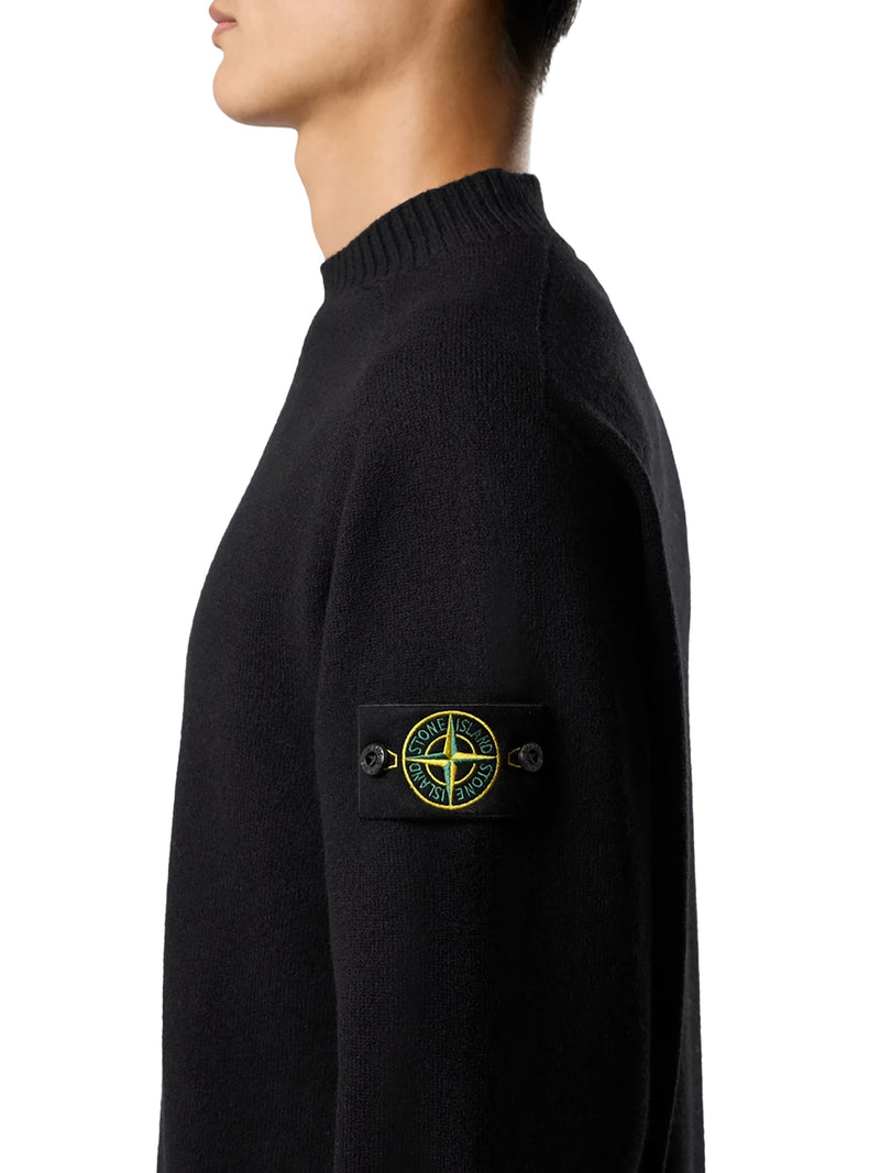 Stone Island Men Rws Felted Wool Sweater With Raglan Sleeves STONE ISLAND