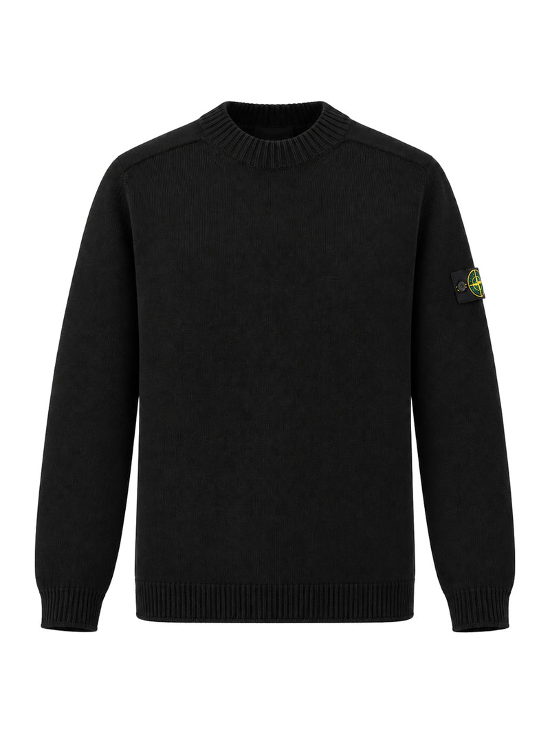 Stone Island Men Rws Felted Wool Sweater With Raglan Sleeves STONE ISLAND