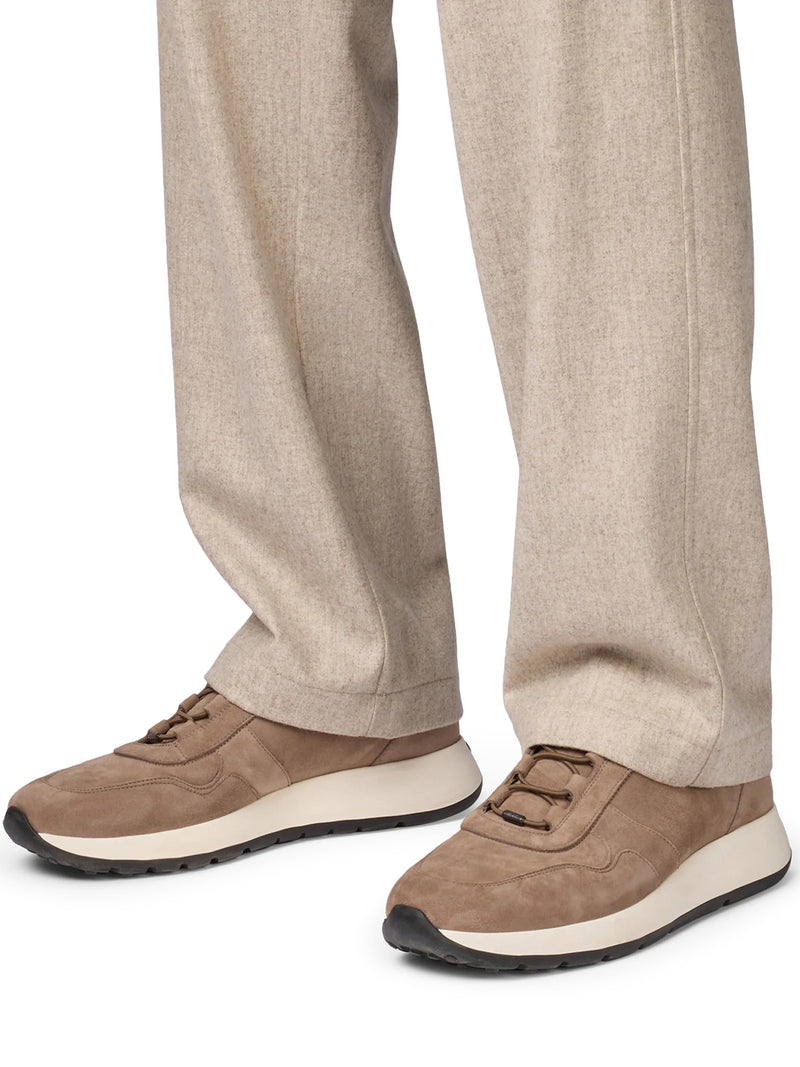 Tod's Men Red Dot Sneakers In Pashmy Suede TOD'S