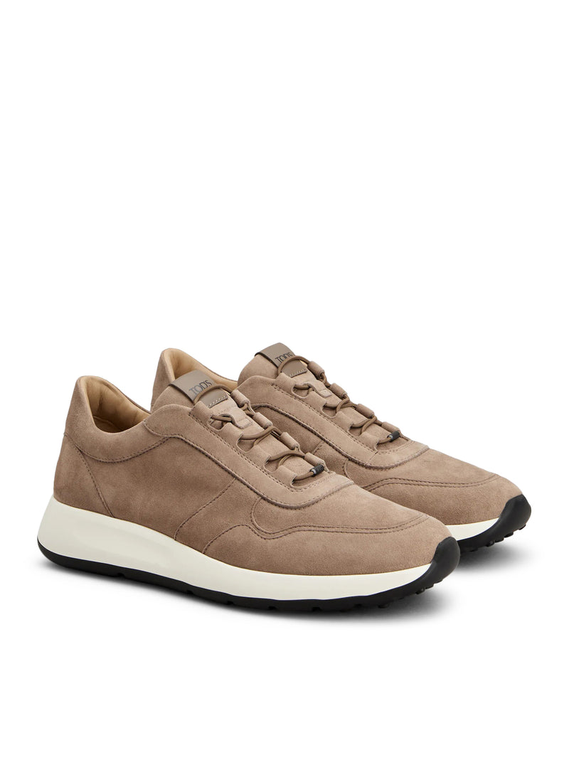 Tod's Men Red Dot Sneakers In Pashmy Suede TOD'S