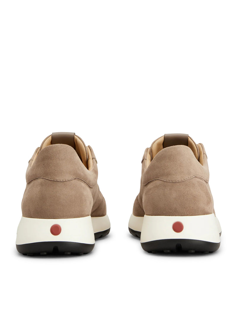 Tod's Men Red Dot Sneakers In Pashmy Suede TOD'S