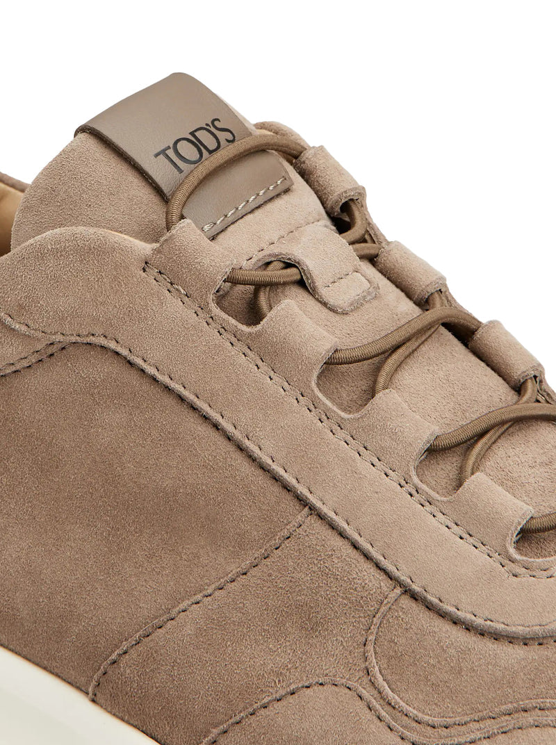Tod's Men Red Dot Sneakers In Pashmy Suede TOD'S