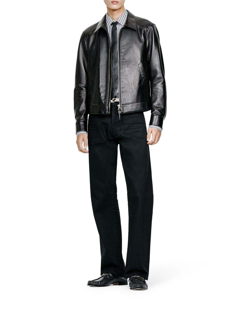 Tom Ford Men 1950S-Style Straight-Leg Washed Black Denim Jeans TOM FORD
