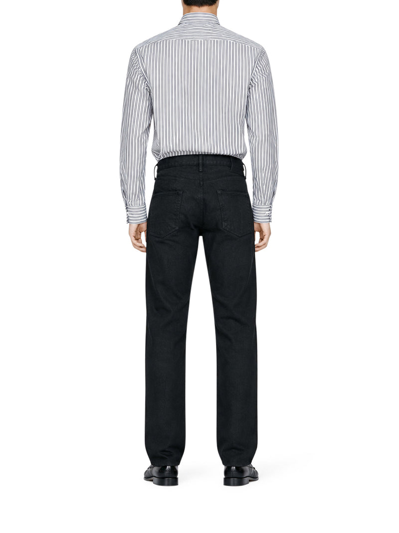 Tom Ford Men 1950S-Style Straight-Leg Washed Black Denim Jeans TOM FORD