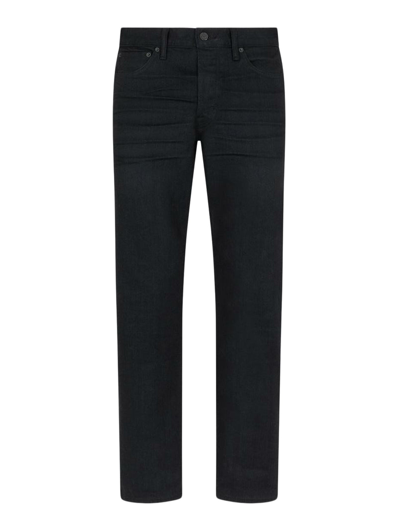 Tom Ford Men 1950S-Style Straight-Leg Washed Black Denim Jeans TOM FORD