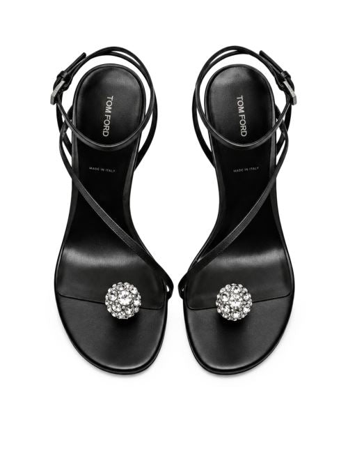 Tom Ford Women Cassia Satin And Crystal Ankle-Strap Sandals TOM FORD