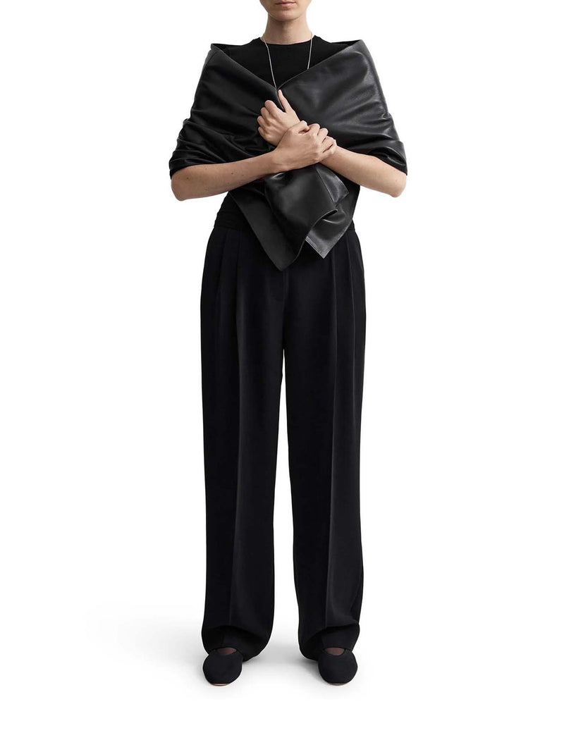 Toteme Women Black Wide Leg Pants TOTEME