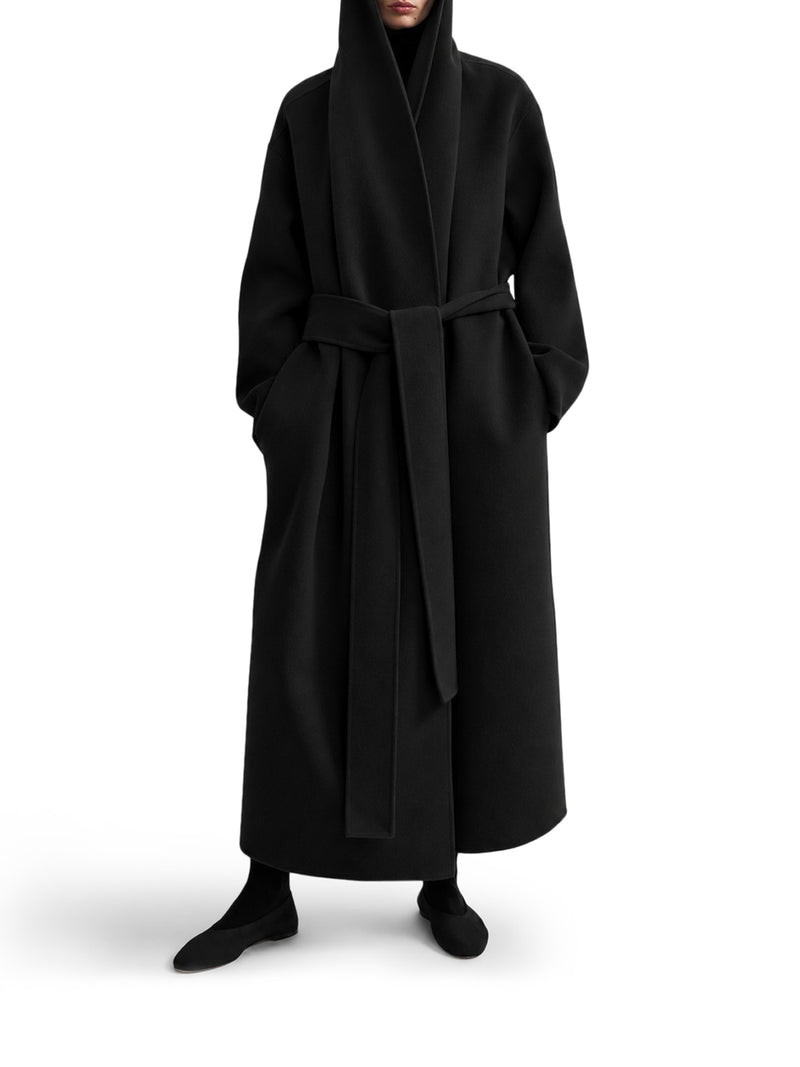 Toteme Women Long Wool Coat With Hood TOTEME