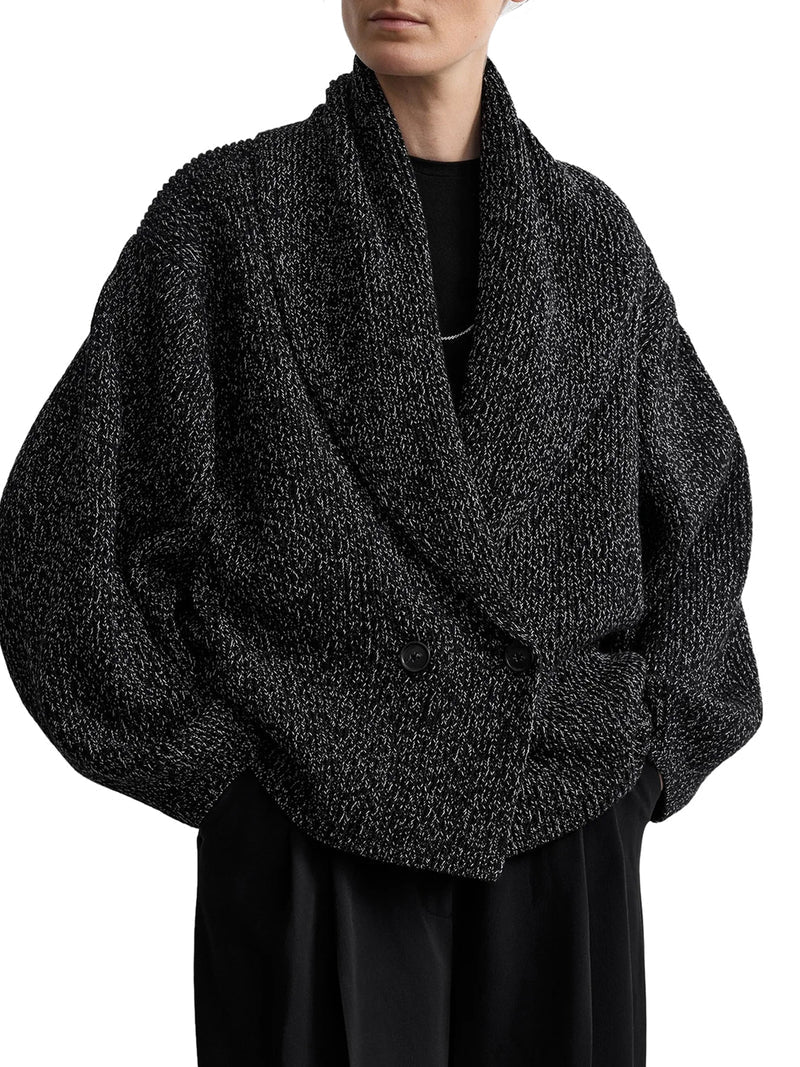 Toteme Women Oversized Cardigan In Mélange Knit TOTEME
