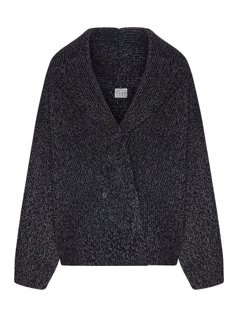 Toteme Women Oversized Cardigan In Mélange Knit TOTEME