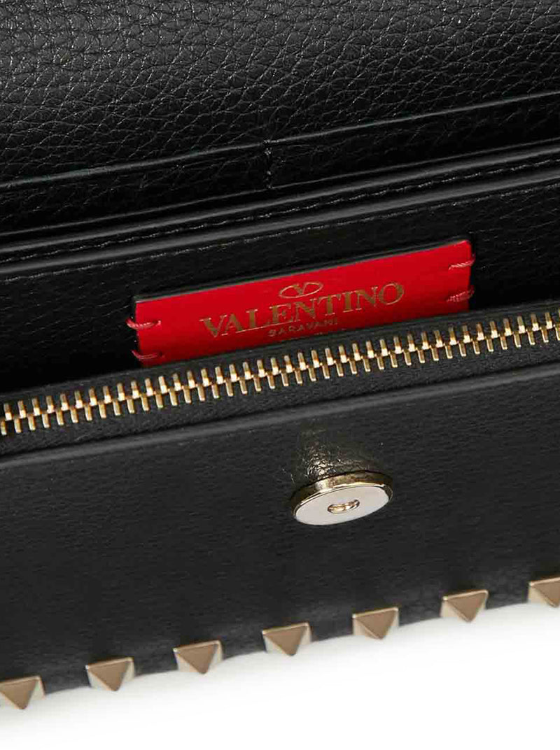 Valentino Garavani Women Rockstud Clutch With Chain VALENTINO GARAVANI