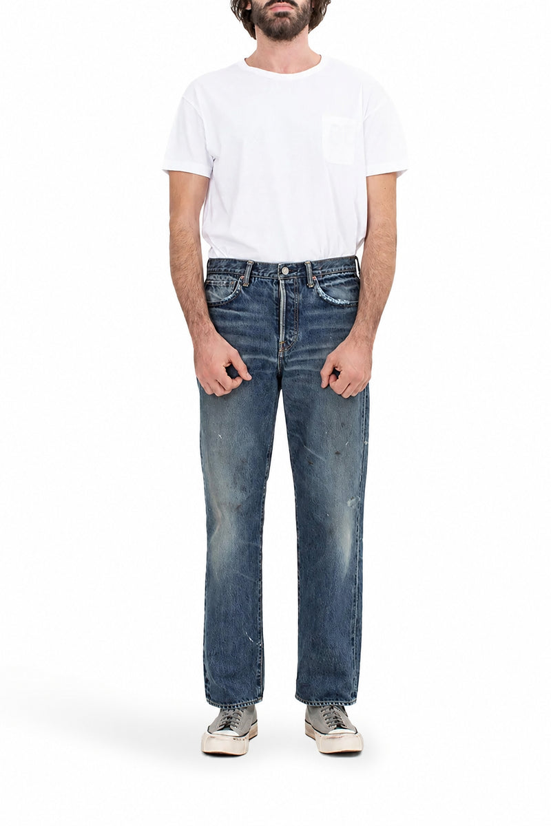 Visvim Men Vintage Blue Straight Leg Jeans VISVIM
