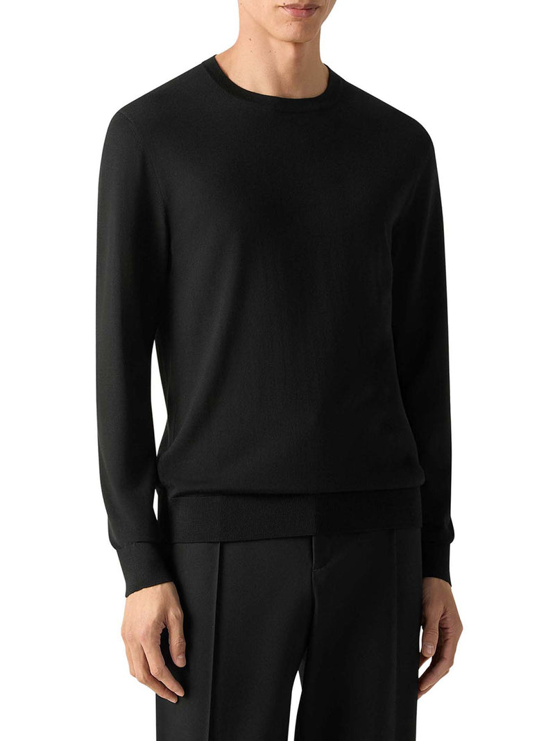 Zegna Men 15Milmil15 Trophy Wool Crewneck ZEGNA