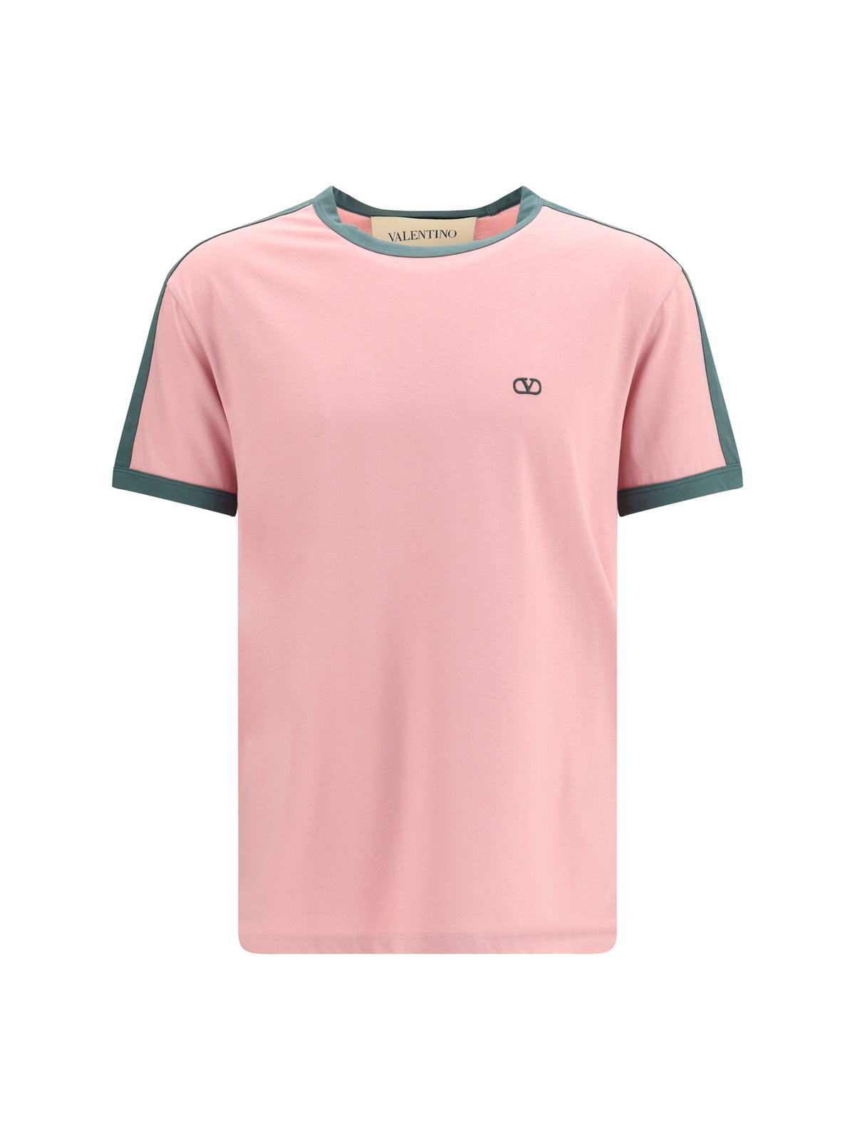 Valentino Men Embroidered Logo Cotton-Jersey T-Shirt VALENTINO