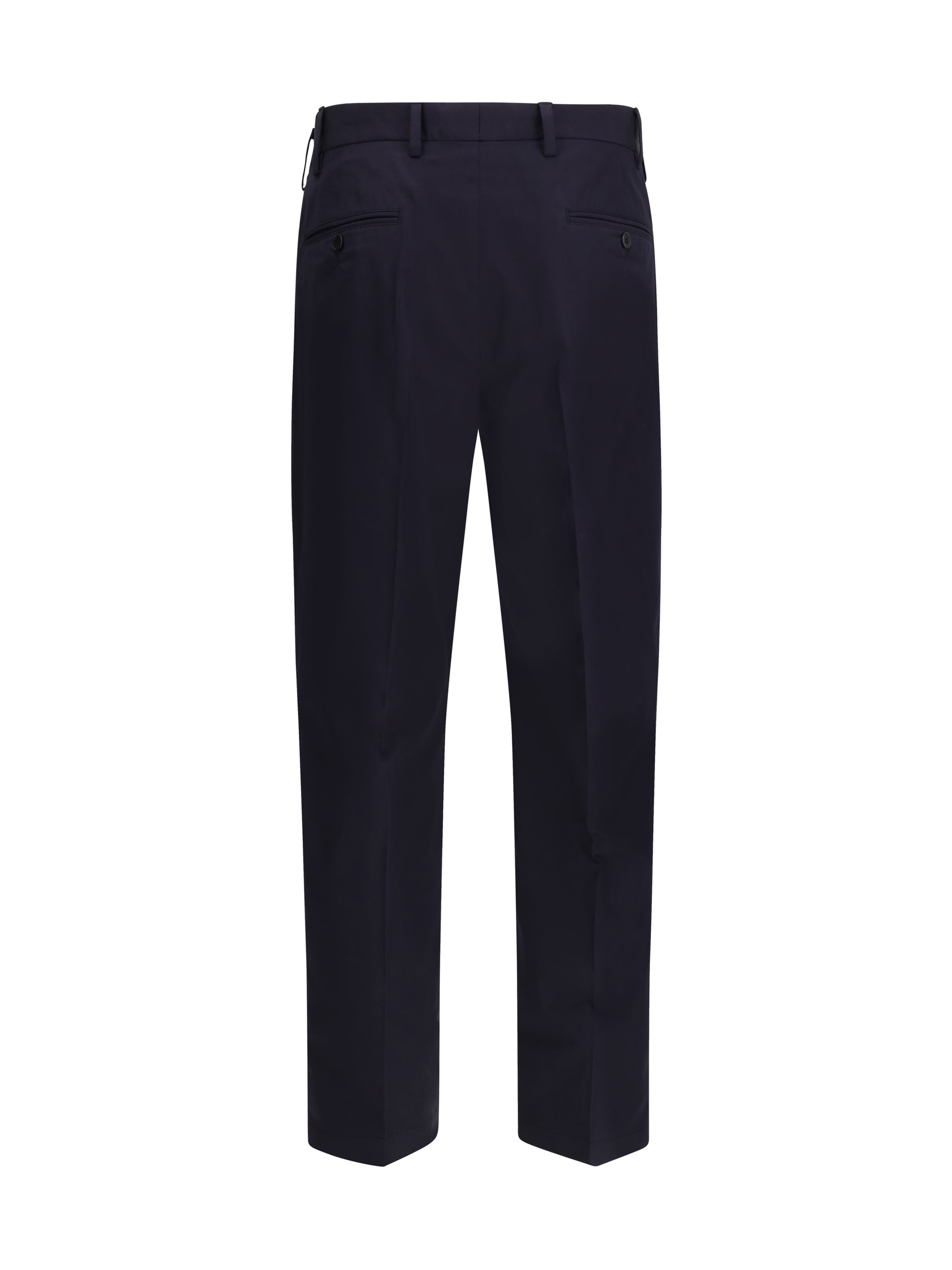 Prada Men Tailored Cotton Poplin Pants PRADA