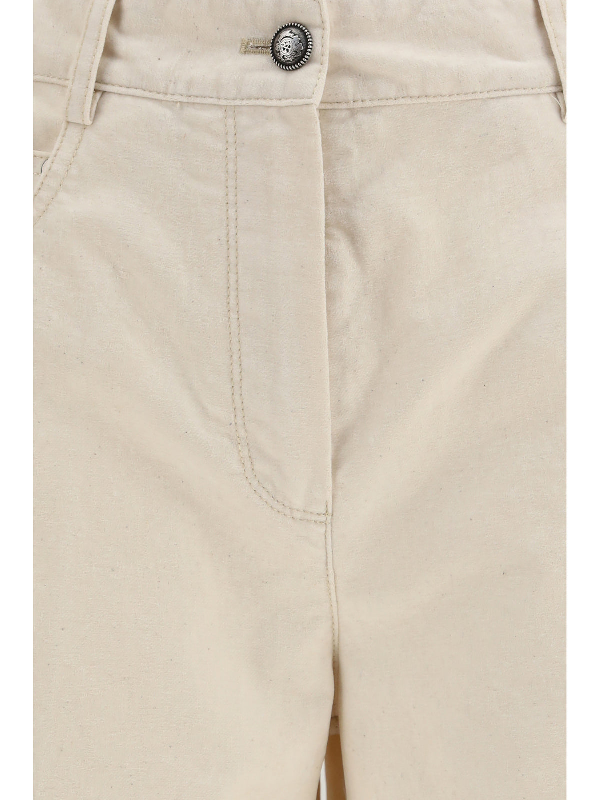Forte_Forte Women Wide Leg Jeans In Flocked Denim FORTE FORTE