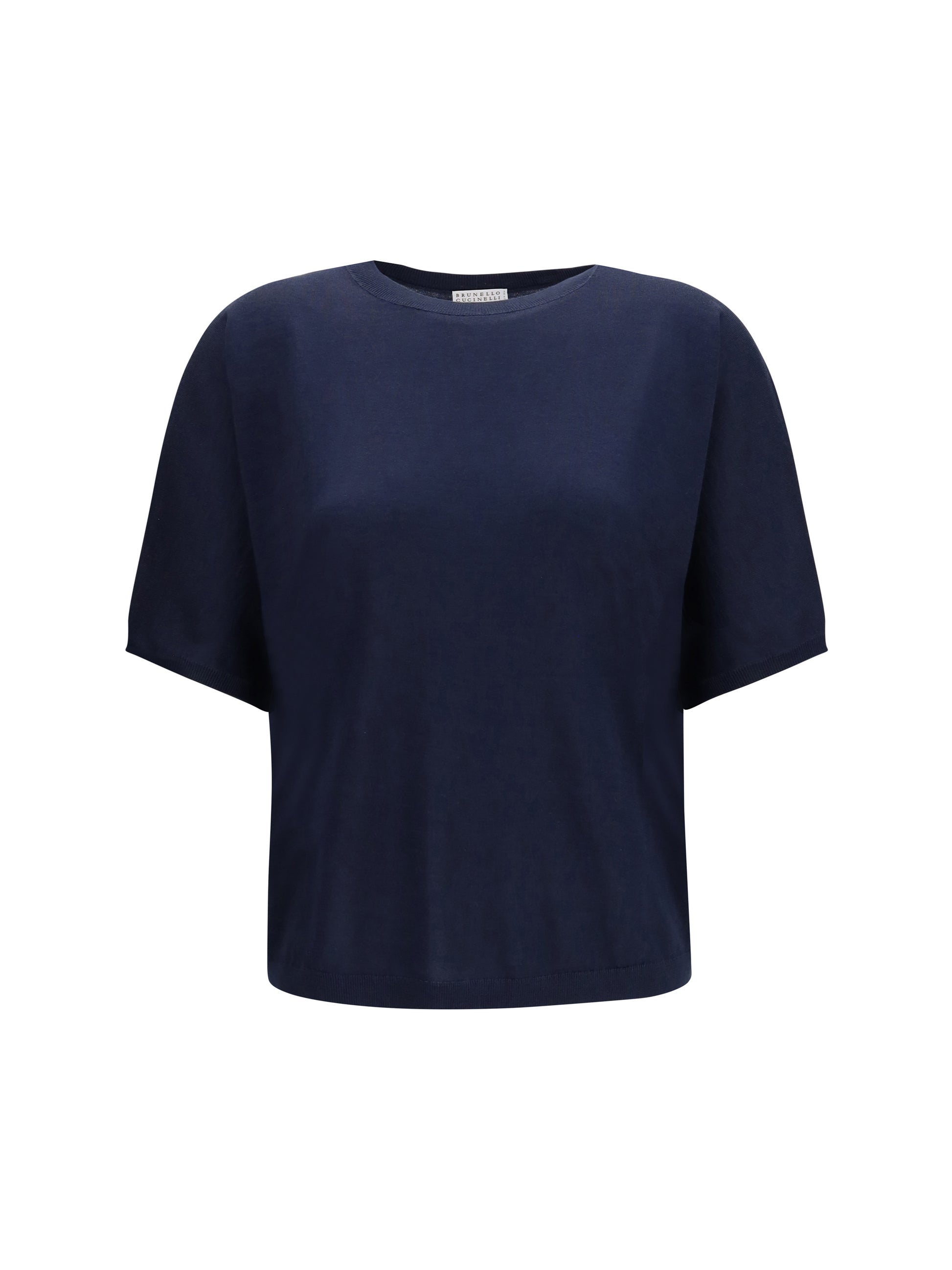 Brunello Cucinelli Women Short-Sleeve Cashmere And Silk Sweater BRUNELLO CUCINELLI