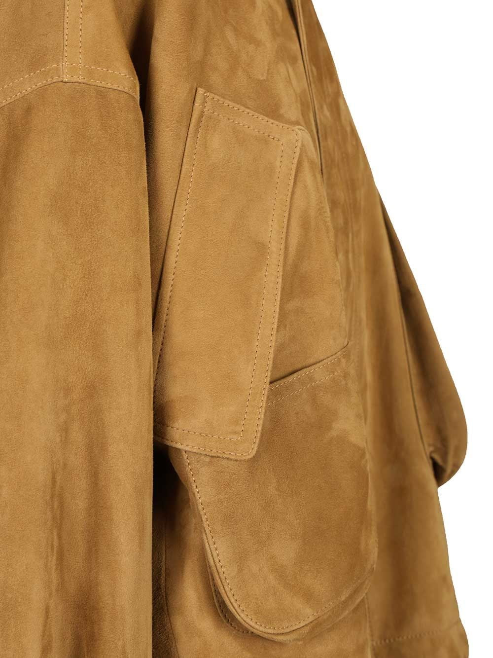 The Attico Women Leather Bomber Jacket THE ATTICO