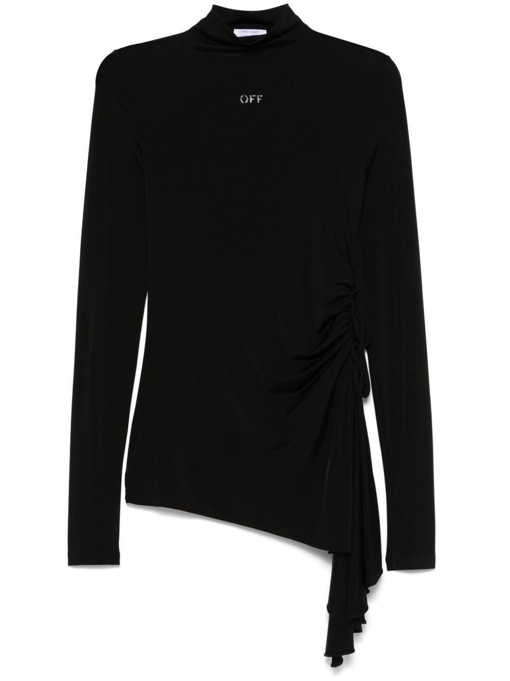 Off-White Women Long Sleeve Draped Top OFF-WHITE