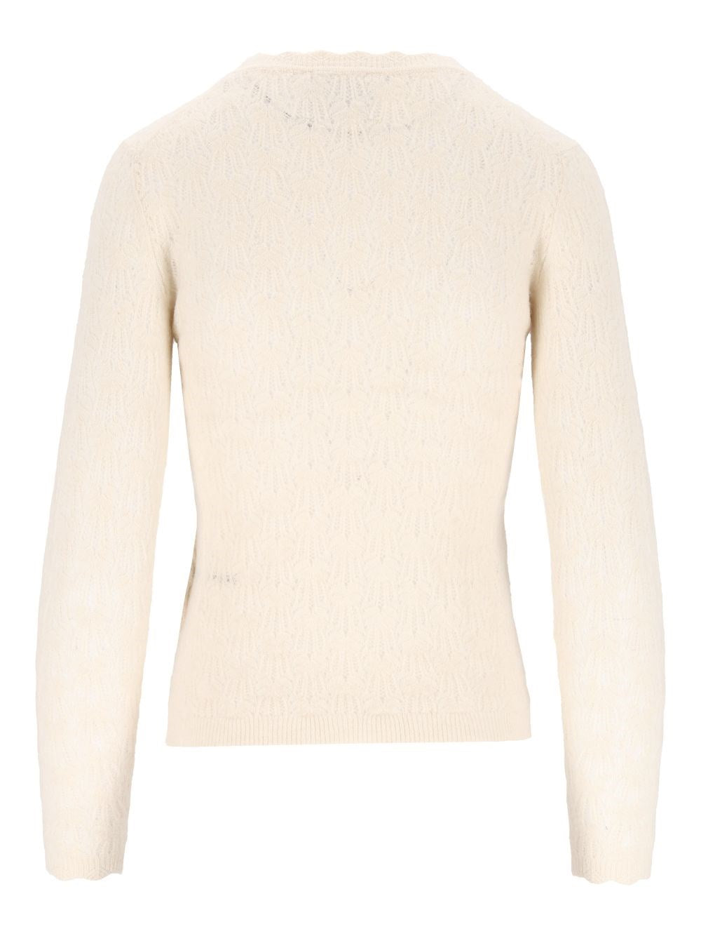 Marant Etoile Women "Obeline-Gb" Open-Work Crewneck Sweater ISABEL MARANT ETOILE