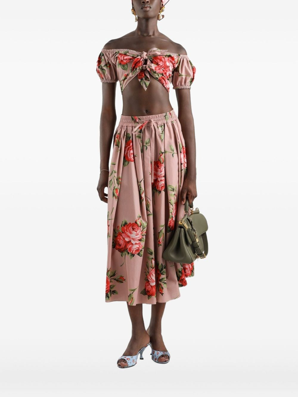Dolce & Gabbana Women Rose Bouquet Print Top DOLCE & GABBANA