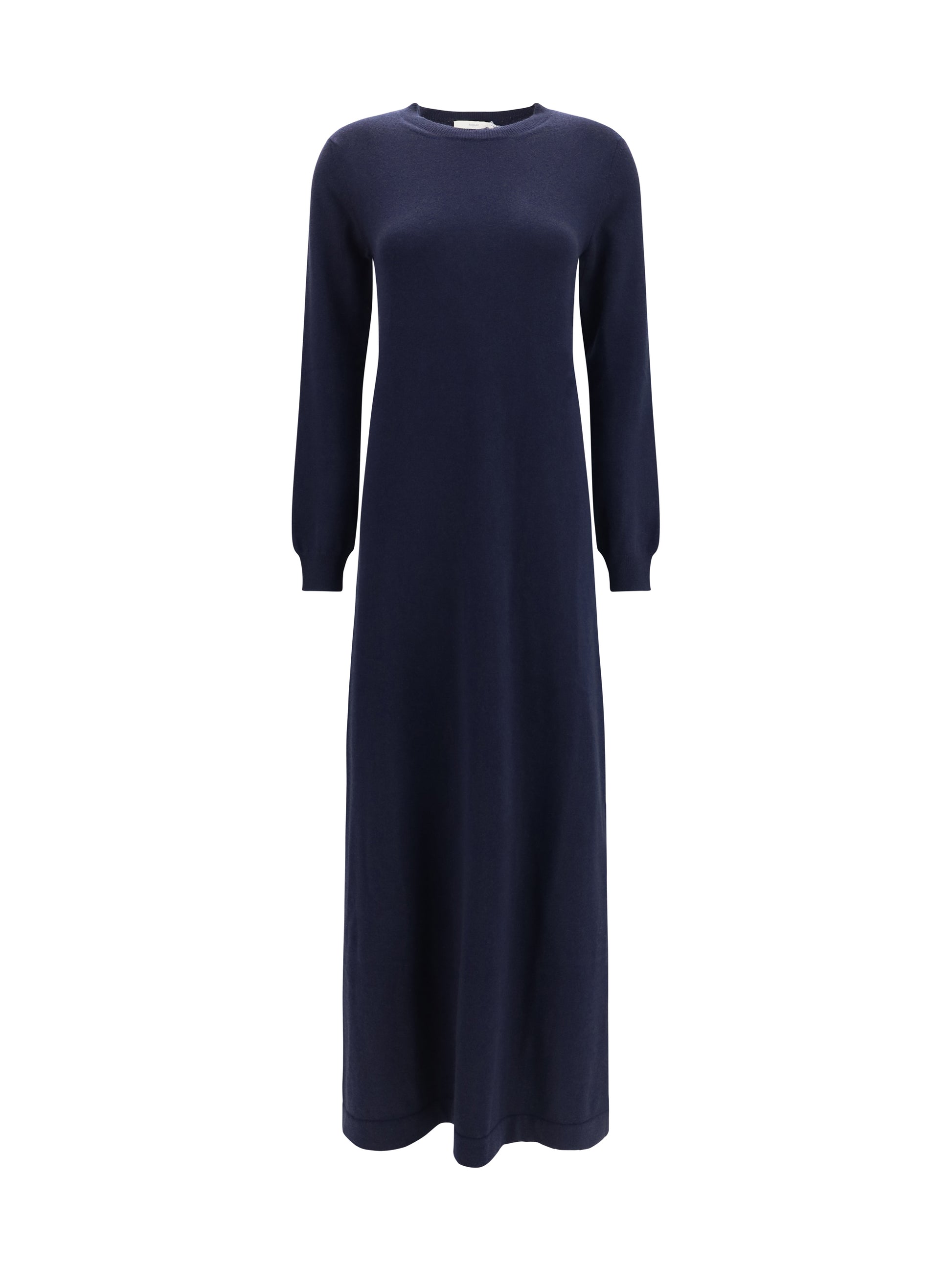 Malo Women Long Cashmere Crewneck Dress MALO