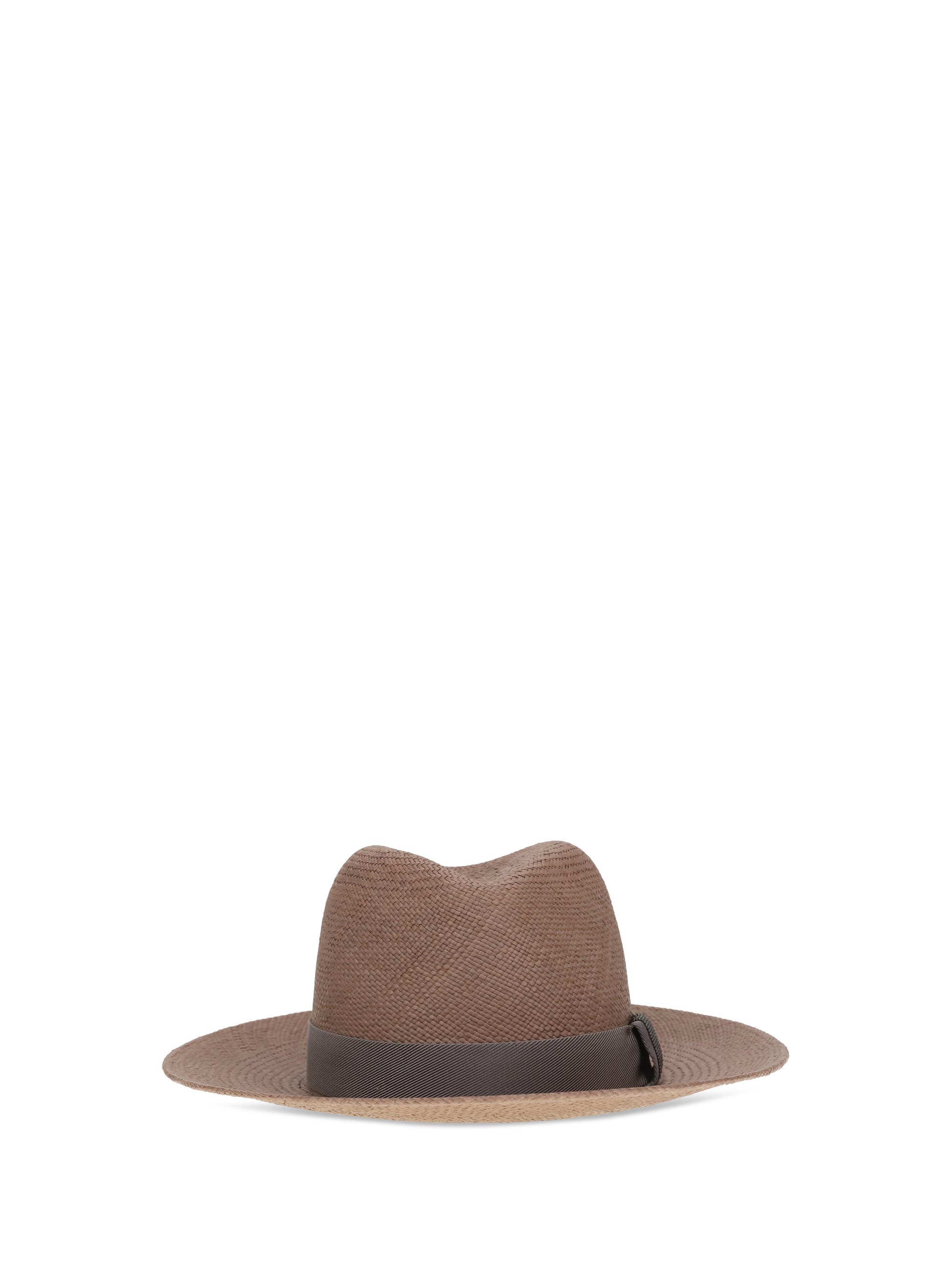 Brunello Cucinelli Women Straw Fedora Hat BRUNELLO CUCINELLI