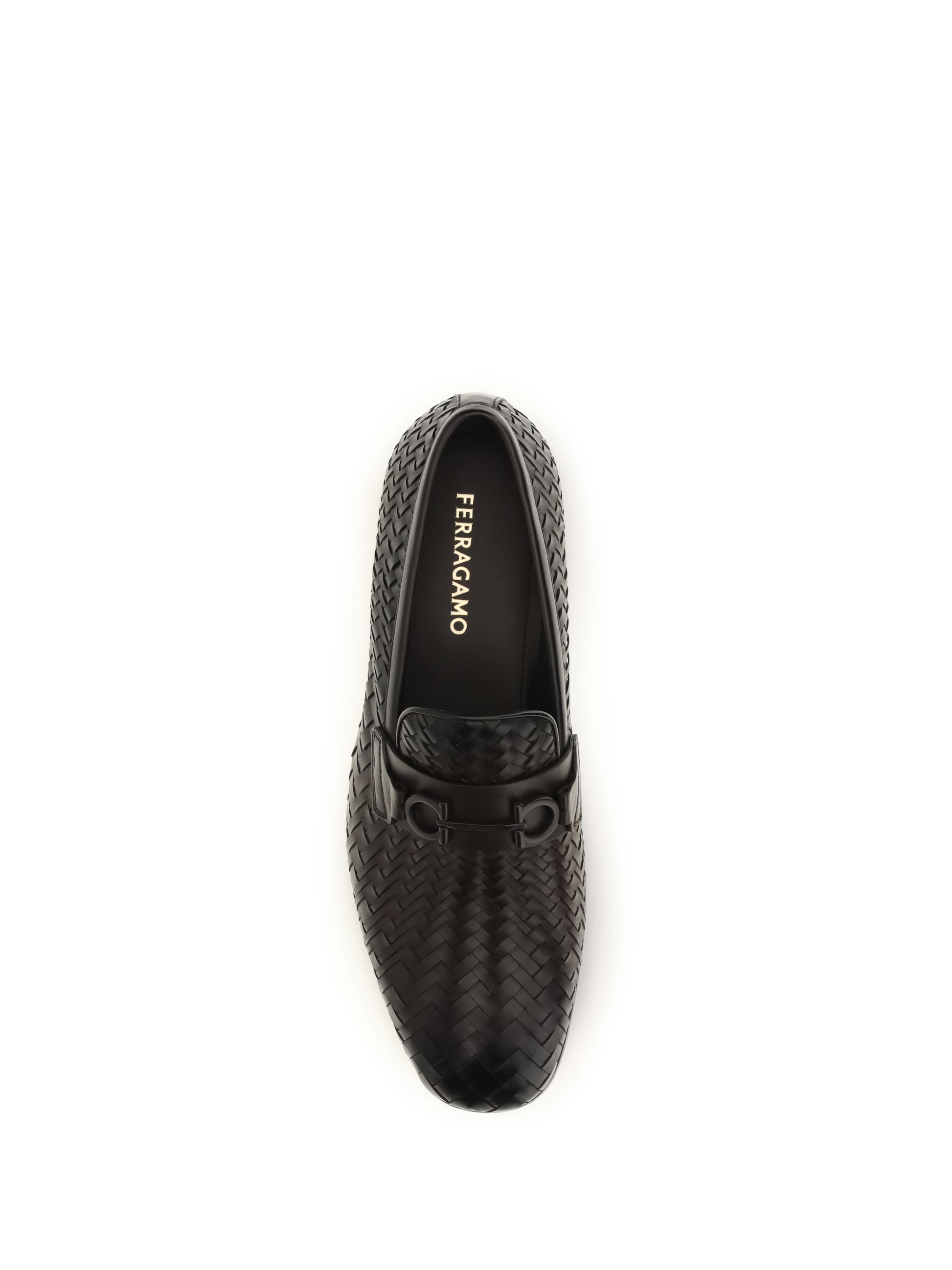 Ferragamo Men Woven Gancini Loafers FERRAGAMO
