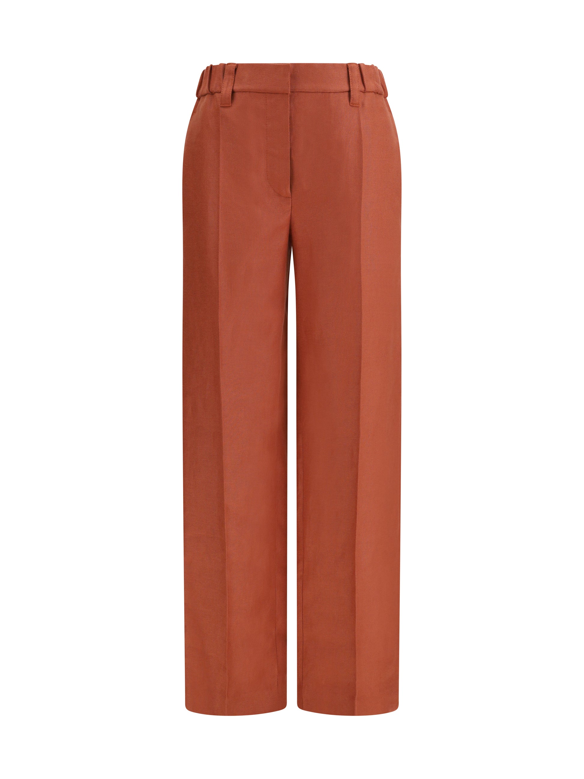 Brunello Cucinelli Women Wide-Leg Pants In Linen With Elastic Waistband And Belt Loops BRUNELLO CUCINELLI